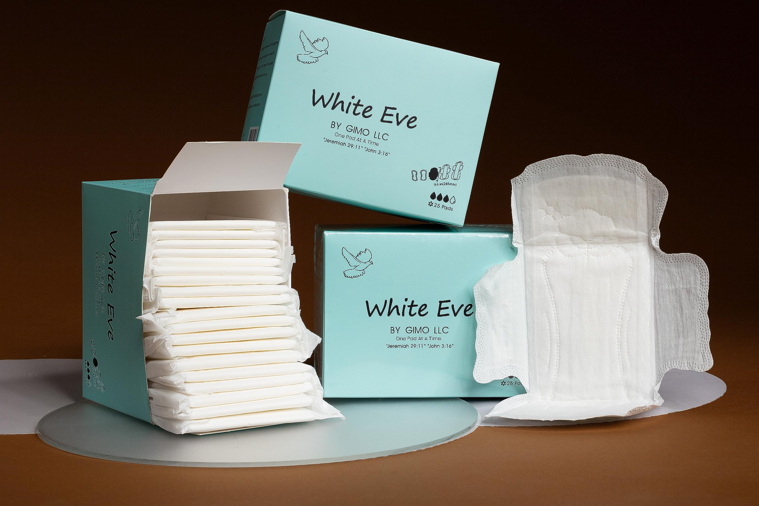 WHITE EVE Sanitary Pad Ultra Thin Sanitary Pads for Women with Fast Absorption and Leak Guard